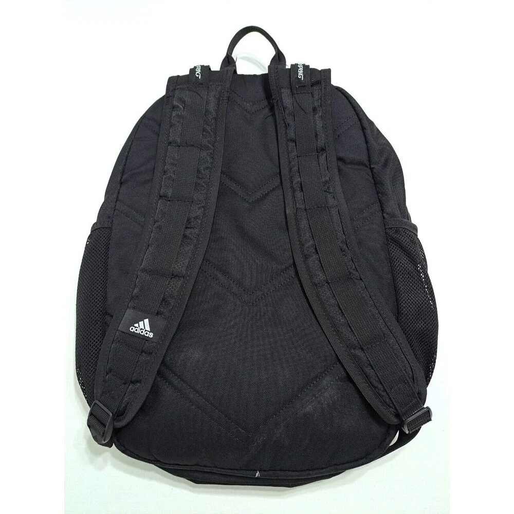 Adidas Backpack Black Load Spring Bookbag Multiple Pockets Laptop Y2K